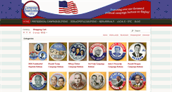 Desktop Screenshot of campaignbuttons-etc.com